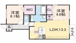 セジュール　ウワト間取り図面