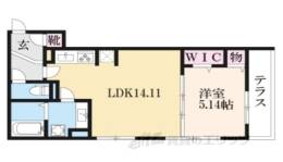 ＬＡ　ＶＩＬＬＡ五個荘　Ａ棟間取り図面