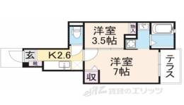 ガーデン・ヴィラＢ棟間取り図面