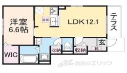 琵琶パレス１間取り図面