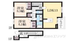 アーバン縄手A間取り図面