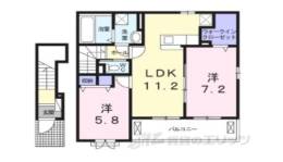 クラール北永井Ｂ間取り図面