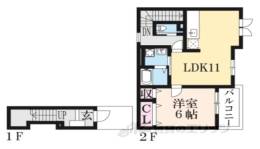 シャン・ド・フルールふく間取り図面