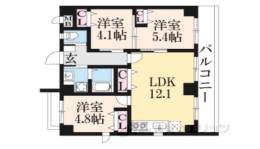 GRAND LATTICE KAWARAMACHI SHICHIJO間取り図面