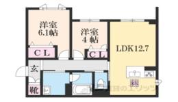 シャーメゾン西朱雀間取り図面