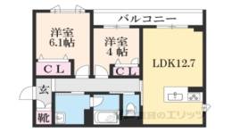 シャーメゾン西朱雀間取り図面