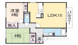 セジュールならやま１間取り図面