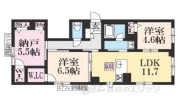 ブルージュ京都二条間取り図面