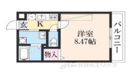 フラッティ天神川三条間取り図面