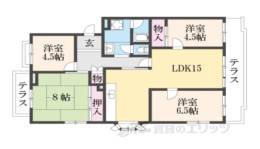 高の原駅西団地8号棟間取り図面