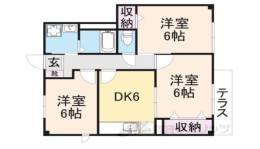 エスポワールエスト田中Ａ間取り図面