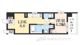 アクアプレイス京都西院２間取り図面