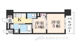 アクアプレイス京都西院２間取り図面