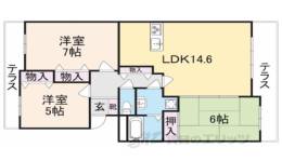 ヒルクレストあやめ池間取り図面
