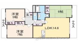 ヒルクレストあやめ池間取り図面