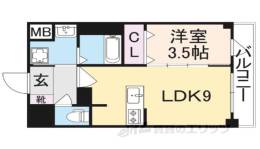 ＬＡ　ＲＩＶＩＥＲＥ　ＯＫＡＭＯＴＯ２間取り図面