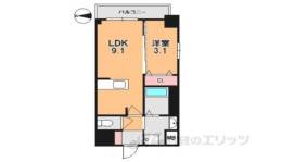ＬＡ　ＲＩＶＩＥＲＥ　ＯＫＡＭＯＴＯ２間取り図面