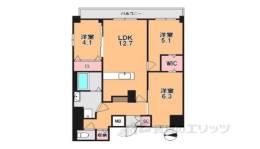 ＬＡ　ＲＩＶＩＥＲＥ　ＯＫＡＭＯＴＯ２間取り図面
