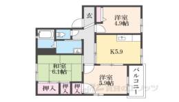 メゾンソレーユ１間取り図面