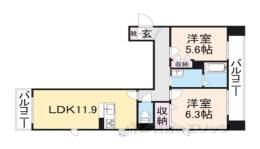 BEREO厚東間取り図面