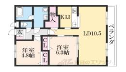 メゾン小西梅影３間取り図面