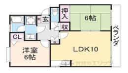 コーポかいつぶり間取り図面