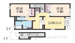 ソレイユ　イズミ１間取り図面