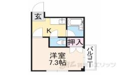 佃コーポ２間取り図面