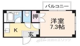 佃コーポ２間取り図面