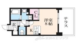 THE GARNET SUITE RESIDENCE西七条間取り図面