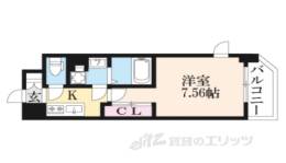 THE GARNET SUITE RESIDENCE西七条間取り図面