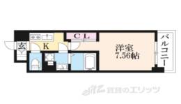 THE GARNET SUITE RESIDENCE西七条間取り図面