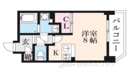 THE GARNET SUITE RESIDENCE西七条間取り図面