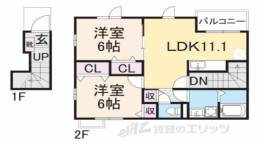 ソレイユＢ間取り図面