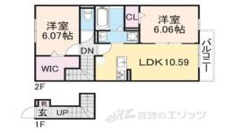 Ｄ－ｒｏｏｍ　Ｂｒｌｌｉａｎｔ間取り図面