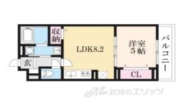 グラン　アーブル　同志社前間取り図面