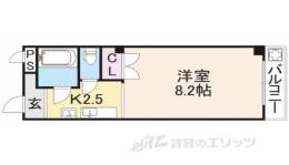 コーポＭ－１間取り図面