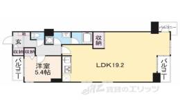 グラン・ドムール四条烏丸西間取り図面