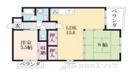 ラフェスタ彦根１間取り図面
