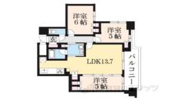 フェミネンス大津石山駅前間取り図面