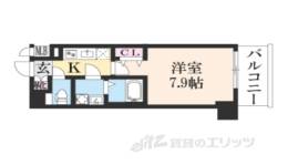 プレサンス京都北野白梅町間取り図面