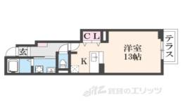 カモミール・西大寺Ｂ間取り図面