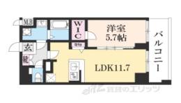 プレサンス京都北野白梅町間取り図面