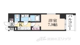 プレサンス京都北野白梅町間取り図面