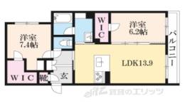 ラフォレ郡山間取り図面