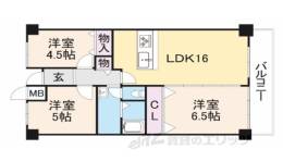 グランドパレス学園前間取り図面