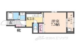 イースト１間取り図面