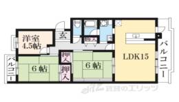 高の原駅西団地21号棟間取り図面