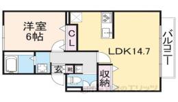 サンフラットおがた１棟間取り図面