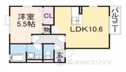 カクタス　フローラＡ、Ｂ間取り図面